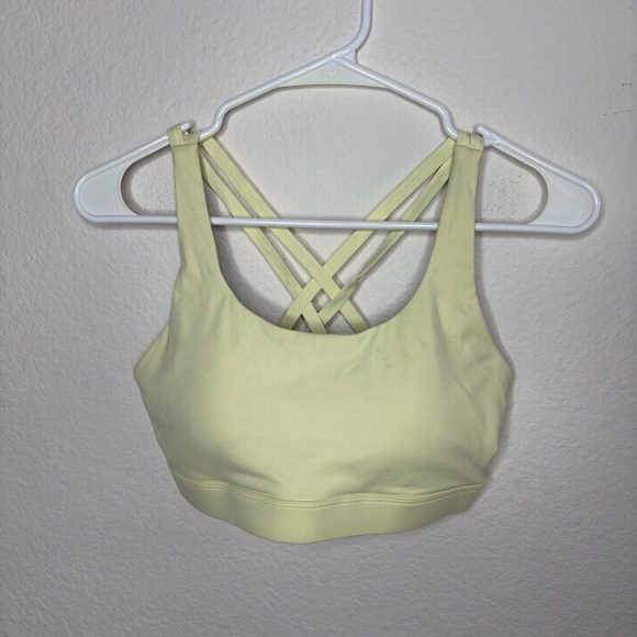NWOT Light yellow sports bra top - Picture 1 of 7